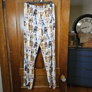 BRIEF INSANITY Ruff You Dog Puppies Fun Novelty Sleep Lounge Pants Women XL New‎